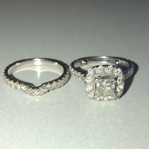 Neil Lane Engagement Ring and Wedding Band